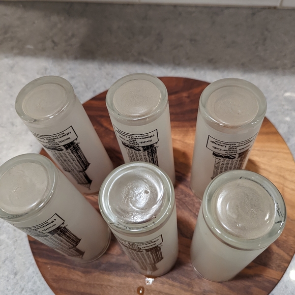 Set  of 6 vintage frosted Ivar's Seattle, Washington glasses - Picture 4 of 11